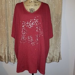 Catherine's Short Sleeve Top Size 5X